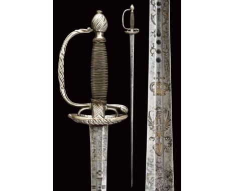 dating: late 18th Century provenance: Sardinian Kingdom, Blade of hexagonal section at the first part, engraved with motto 'V