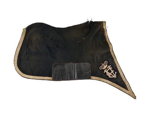 dating: first quarter of the 20th Century provenance: Kingdom of Italy, Made of black cloth, embroidered with silver thread a