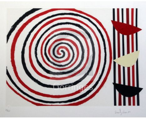 Sir Terry Frost (1951-2003)silkscreen print with collageSpiralssigned in pencil, 23/12526.5 x 21.5in.