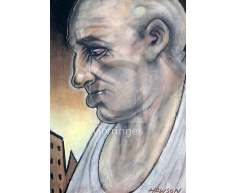 § Peter Howson (1958-)pastel on paperHead studysigned10 x 7.5in.