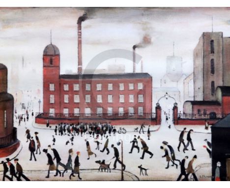 §Laurence Stephen Lowry (1887-1976)colour printMill Scenesigned in pencil13.25 x 16.5in.