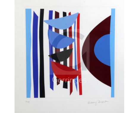 § Sir Terry Frost (1951-2003)silkscreen printBlue, Red Black, Vertical Rhythmsigned in pencil, 35/12521.5 x 21in.