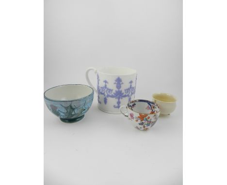 A collection of  English bowls and cups, to include Spode, Copeland and Beleek 