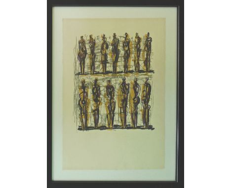 HENRY MOORE, original lithograph, printed in 1958 on wove paper, with Moore's watermark, 46cm x 32cm, framed and glazed.(Subj