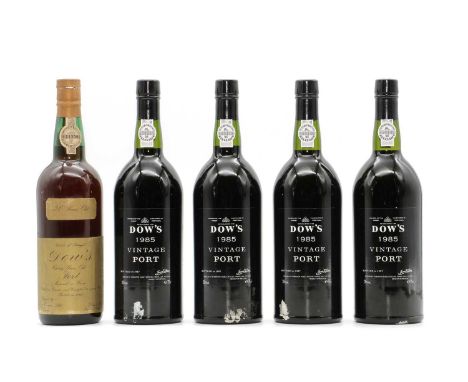 Dows, Vintage Port, 1985 (4), together with Dows, 30 Years Old Tawny Port, bottled in 1973 (1)Condition Report1985 all LNTawn