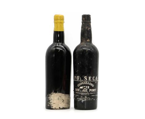 Fonseca, Guimaraens, Vintage Port, 1972 (1) together with Martinez, Vintage Port, 1960 (1)Condition ReportFonseca: MS. Scuffs