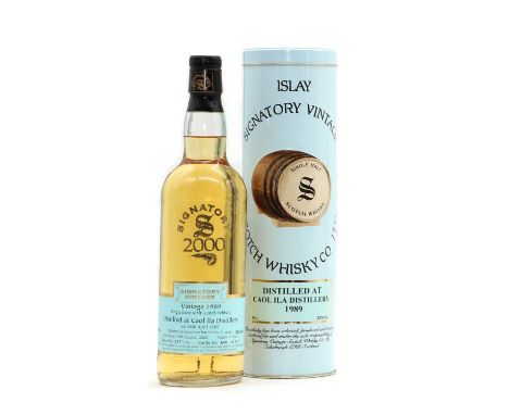 Caol Ila, Signatory Vintage, Single Islay Malt Scotch Whisky, distilled 26 April 1989, bottled 25 October 2000, limited editi