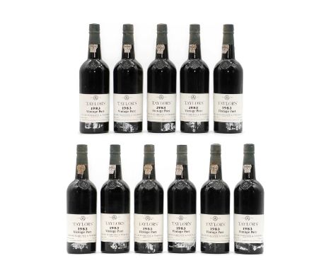 Taylors, Vintage Port, 1983 (11)
Provenance: from a climate controlled cellar in Hampshire.