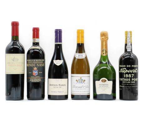 Fortnum &amp; Mason, The Drinks Banquet Hamper comprising Taittinger, Comtes de Champagne, 2007 (1), Meursault 1er Cru, Domai