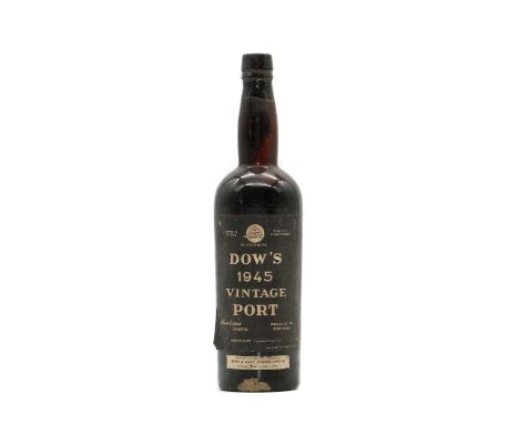 Dows, Vintage Port, 1945 (1)Condition ReportMSAppears to have retained its colour well.Capsule lacking.
