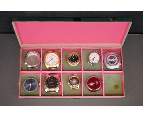 A group of vintage watches to include Eastman, Orion, Avalon, Lucerne and Action Digital. 