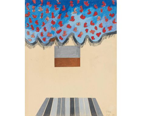 HOCKNEY, DAVID1937 BradfordTitel: "Stage". Datierung: 1964. Technik: Mischtechnik auf Papier. Maße: 35,5 x 28cm. Bezeichnung: