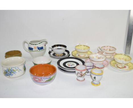 QTY OF VARIOUS CERAMICS INCLUDING ROYAL GRAFTEN CUPS AND SAUCERS ETC 