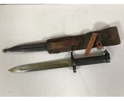 A Swedish model 1896 bayonet in scabbard