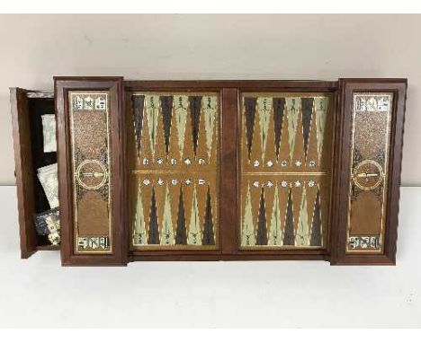 The Excalibur backgammon set, issued by the Franklin Mint