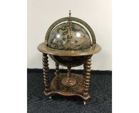 A globe drinks trolley