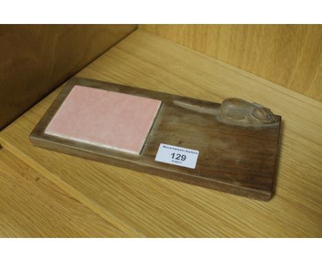 A MOUSEMAN STYLE CHEESE BOARD WITH TILE 