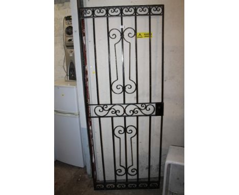 A LARGE CAST GARDEN GATE 