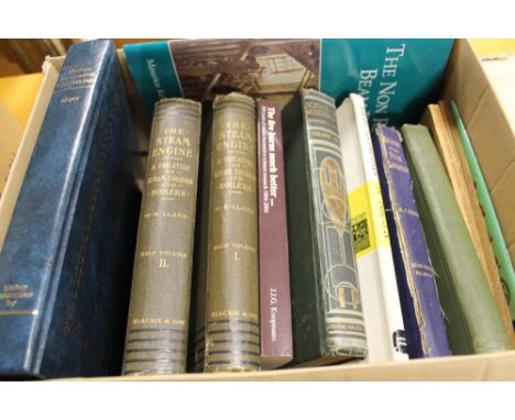 A COLLECTION OF BOOKS ON STEAM ENGINES. CONSTRUCTION OF LOCOMOTIVES ETC including J. J. G. Koopmans - 'The fire burns much be