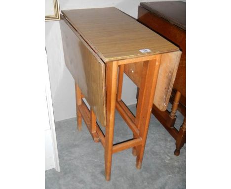 A small gate leg table