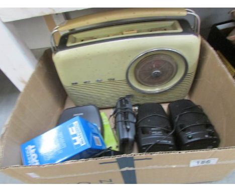 A vintage Bush radio, cd player etc.