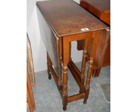 A small gate leg table