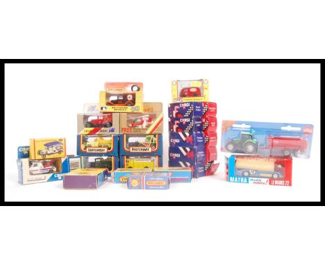 A GOOD collection of assorted diecast scale model vehicles by Matchbox, Corgi, Solido, Siku, Lesney and more to include; Matc