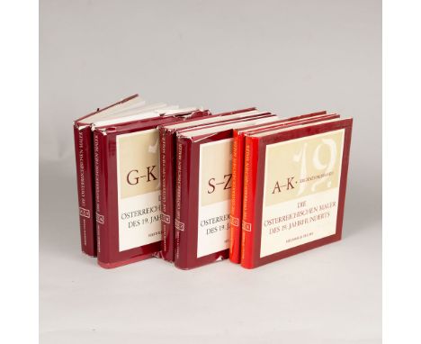 Heinrich Fuchs – die österreichischen Maler des 19 Jahrhunderts, four volumes with illustrations in original hard cover and p