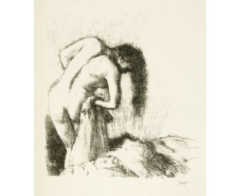 Edgar Degas (1834 Paris 1917)La sortie du bain, petite planche1891/1892Lithographie auf Bütten31,7x23,5 cm, Darstellung; 37,3