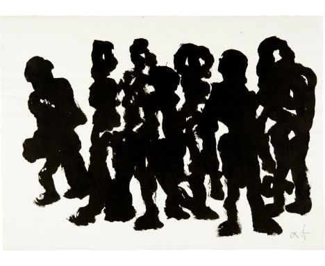 A. R. Penck (Ralf Winkler) (Dresden 1939 - 2017 Zürich)Zeichnung Nr. 8Um 1981Tuschezeichnung auf Hahnemühle-Aquarellpapier mi