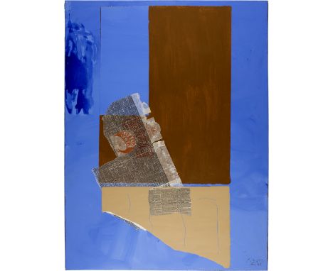 Robert Motherwell (Aberdeen 1915 - 1991 Provincetown)High Tide1978Collage aus Papier auf Leinwand, mit Acrylfarbe, auf Hartfa