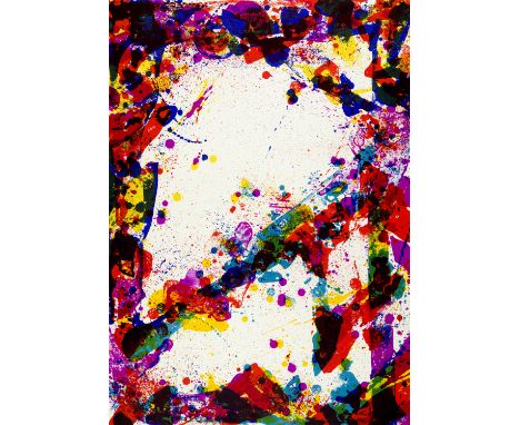 Sam Francis (San Mateo 1923 - 1994 Santa Monica)Chinese Opal1970Farblithographie auf Velin BFK89,5x63,5 cm, BlattgrösseSignat