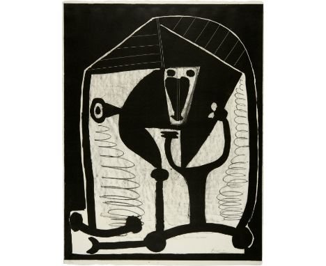Pablo Picasso (Málaga 1881 - 1973 Mougins)Figure21. November 1948Lithographie auf Velin mit Wasserzeichen "Arches"65x50 cm, D