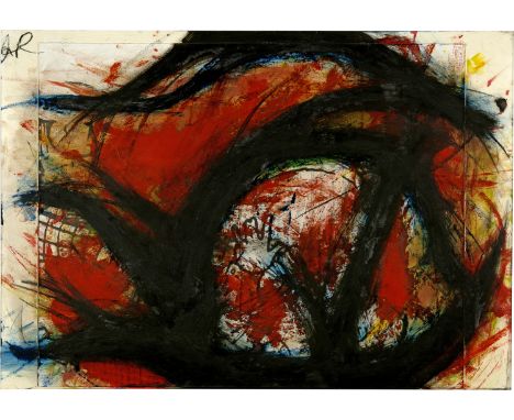 Arnulf Rainer (Baden bei Wien 1929 - lebt in Wien)Ohne Titel (Übermalung)1989/1990Fotografie kaschiert auf Karton, mit Mischt
