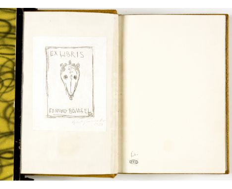 Pablo Picasso (Málaga 1881 - 1973 Mougins)André Breton. Anthologie de l’humour noirParis, Éditions du Sagittaire, [1940]1940B
