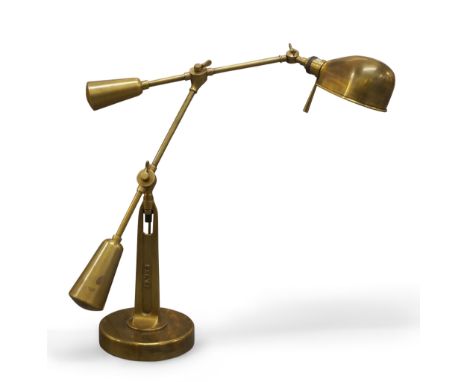 Ralph Lauren,  '67 Boom' table lamp, circa 2015, Brass, electrical fittings, Manufacturer's label to underside, 70cm high, (h