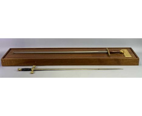 WILKINSON SWORD KNIGHTLY WAR SWORD 1272-1307 commemorating the Investiture of Prince Charles 1969 No 1745, 90cms blade mounte