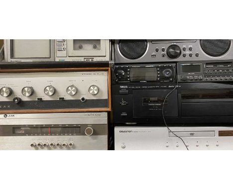 HIFI EQUIPMENT - Leak Delta FM Tuner, Leak Stereo 30 Plus amplifier, Hitachi Instavision portable media system, Yamaha tape d