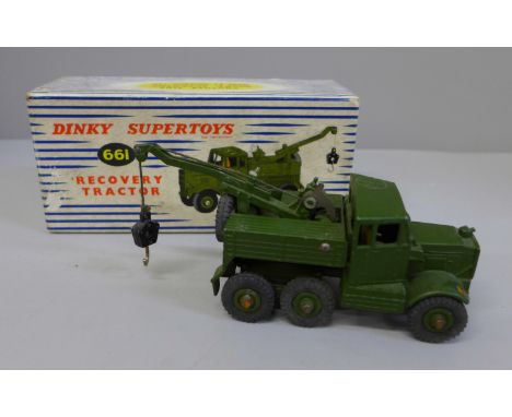 A 661 Dinky Supertoys Military Recovery Tractor, boxed 