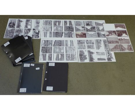 A collection of approximately 260 unused original postcards in nine albums covering many themes, topographical Francis Frith 