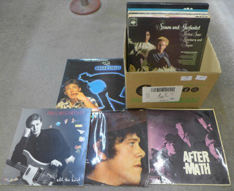 A collection of 19 LP records including nine Elvis Presley, Cliff Richard, Rolling Stones, Buddy Holly, etc. 