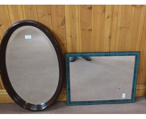 Two mirrors, a print of a gypsy girl plus other pictures