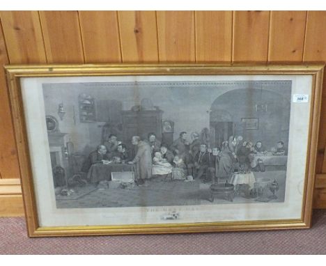 A framed Phillip Rickman print of pintail ducks, a 19th Century print The Rent Day plus a framed print by Brian Rawling of th