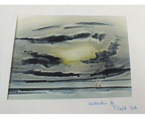 Etchings by Joseph Pennell, Sir Ernest George, W.H.Urwick, Frederick Steward Church, lithograph by Willette plus two watercol