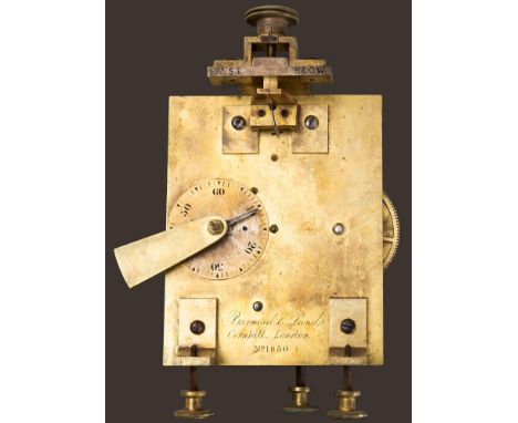 Barraud & Lund, London, a substantial five-pillar fusee timepiece movement: engraved to the backplate Barraud & Lund, Cornhil