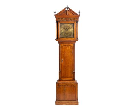 Watkin Owen, LLanrwst an 18th century oak longcase clock: the eight-day duration movement striking the hours on a bell and ha