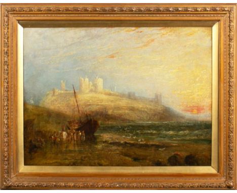 Follower of J W M Turner [19th Century]-Dover Castle,oil on canvas, 38 x 51cm.