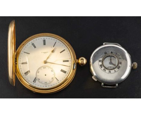 Hi. Perragaux, Locle, an open-faced pocket watch: the movement having a lever escapement and signed Hi. Perragaux, Locle, No.