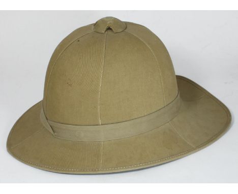 A Khaki Pith Helmet by J. Compton Sons &amp; Webb, London, size 6 and 7/8 