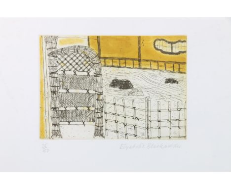 DAME ELIZABETH VIOLET BLACKADDER OBE RA RSA RSW RGI DLitt (Scottish, 1931-2021) *ARR*&nbsp; Garden Kyoto 1993&nbsp; Etching, 